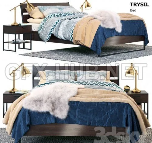 TRYSIL bed by IKEA 3d model – 227547