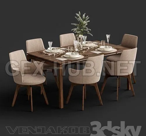 Venjakob Alexia Chair with Dining Table ET388 – 227959