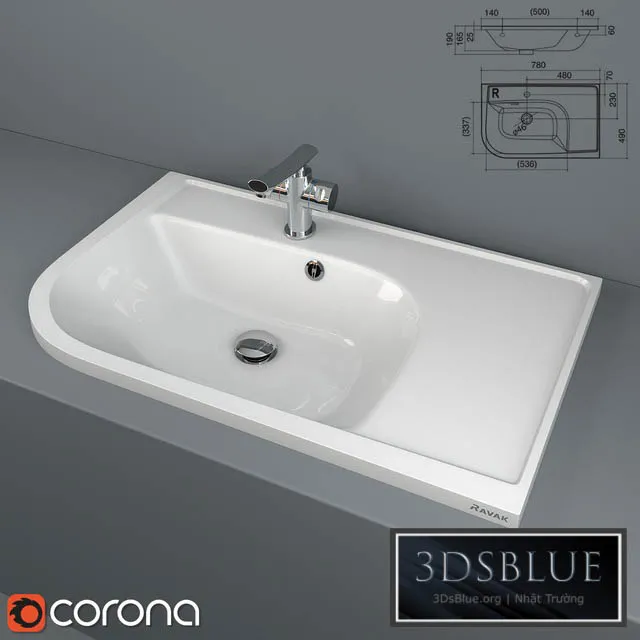 BATHROOM – WASH BASIN – 3DSKY Models – 1803