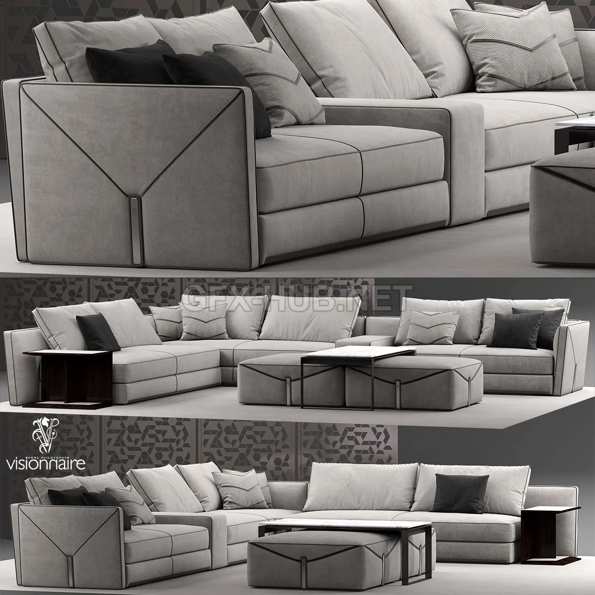 Visionnaire Bastian corner sofa – 228173