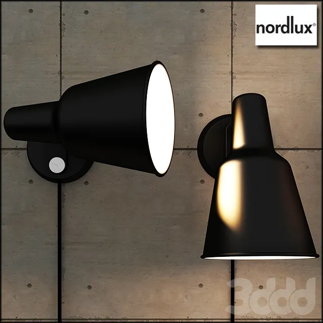 Wall light industrial Patton – Black-Nordlux – 228381
