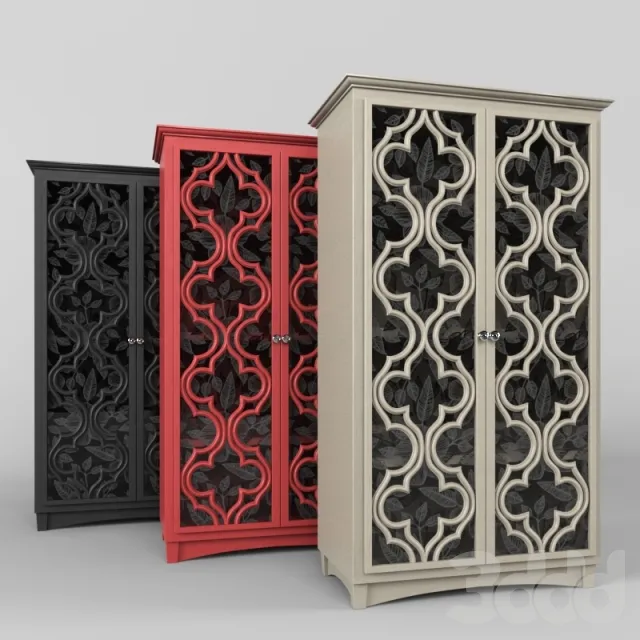 wardrobe Universal White Wooden Storage Cabinet – 228495