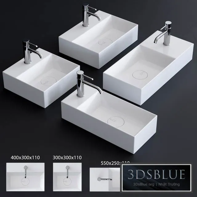 Alice Ceramica Spy Washbasin Set 1 3DS Max - thumbnail 3