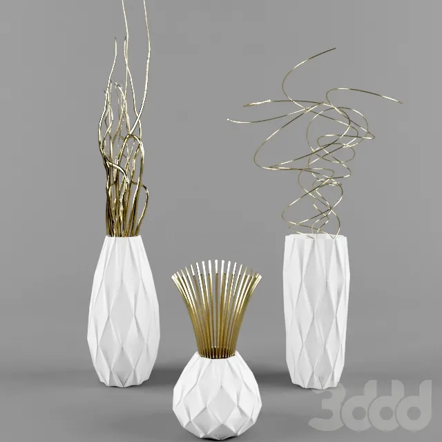 white bronze vase – 228683