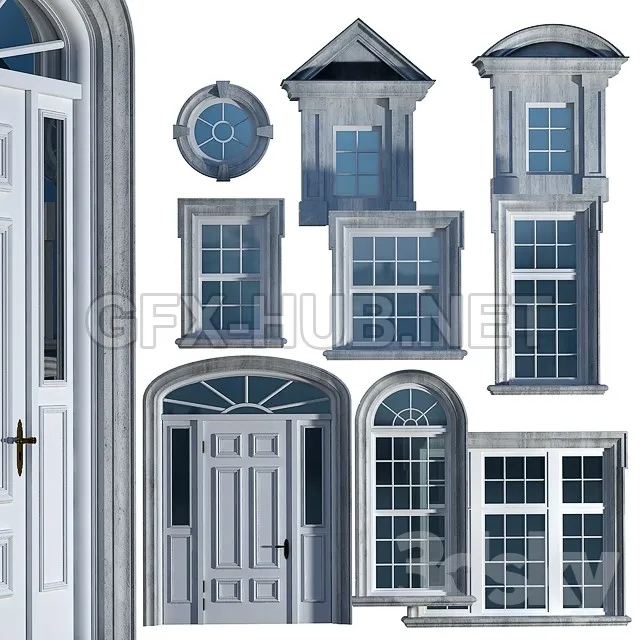 Windows and doors in the British classical style – 228749