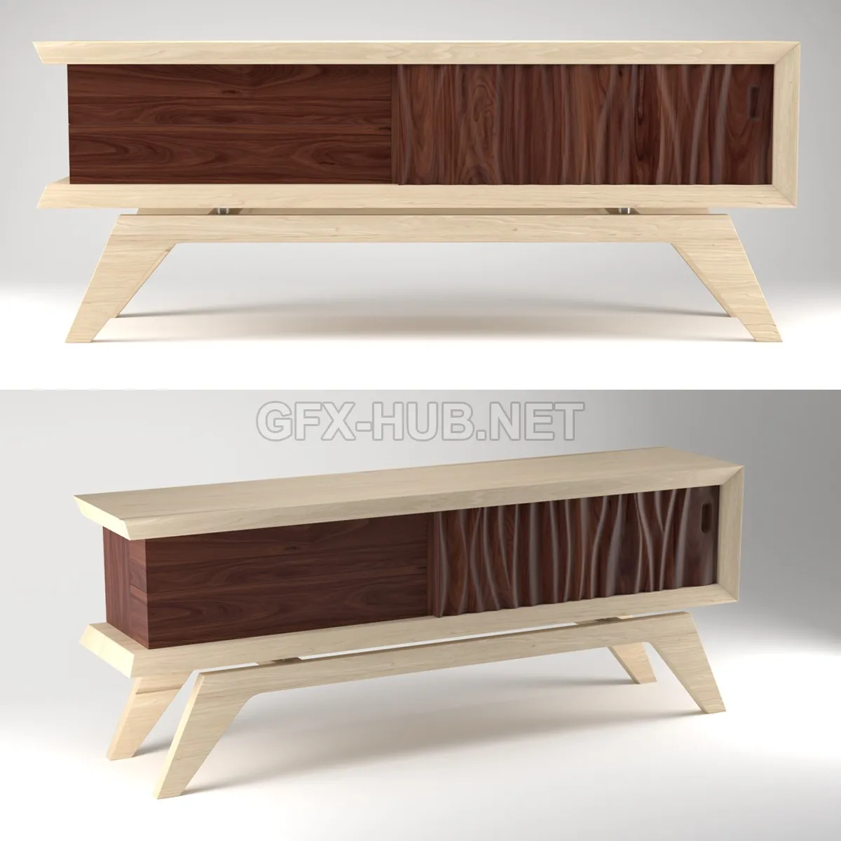 Wooden chest of drawers by Jory Brigham – 228935