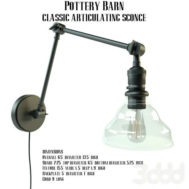 Бра Pottery Barn CLASSIC ARTICULATING SCONCE – 229959