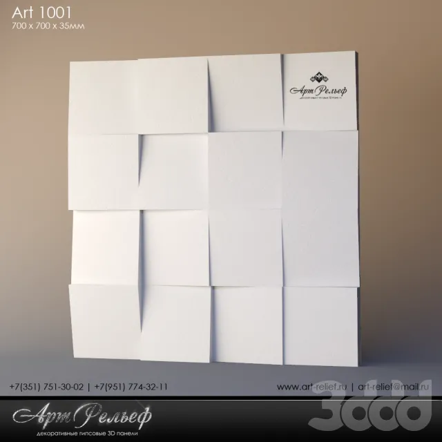 Гипсовая 3d панель Art-1001 от АртРельеф – 230465