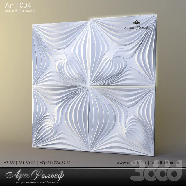 Гипсовая 3d панель Art-1004 от АртРельеф – 230471