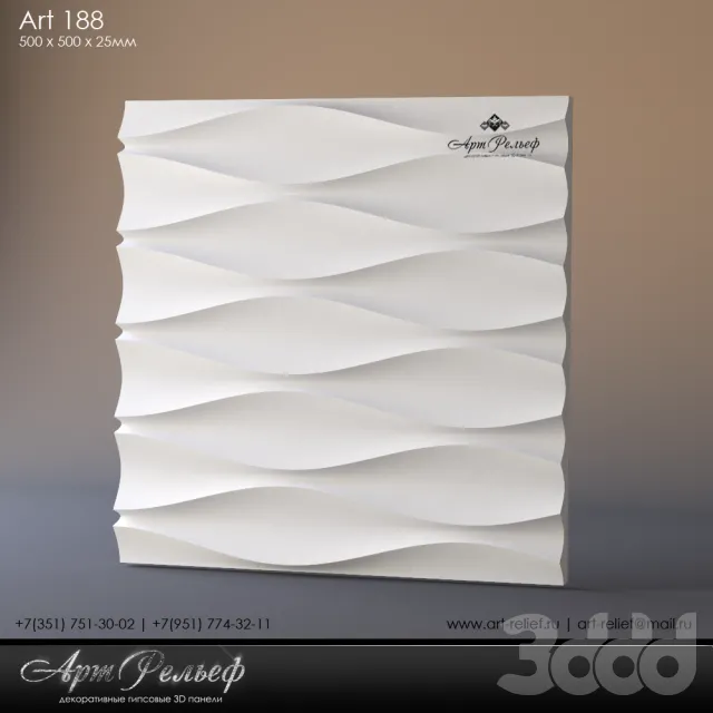 Гипсовая 3d панель Art-188 от АртРельеф – 230475