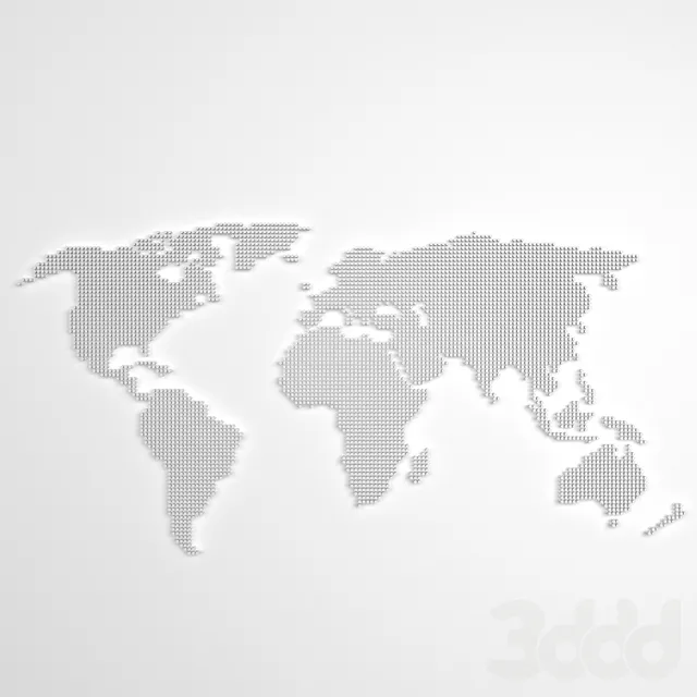 декоративная панель Карта Мира – 230879