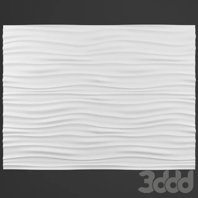 Декоративная стеновая панель волны – 230913