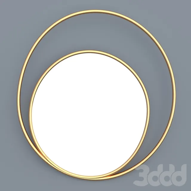 Декоративное двойное овальное зеркало – 230919