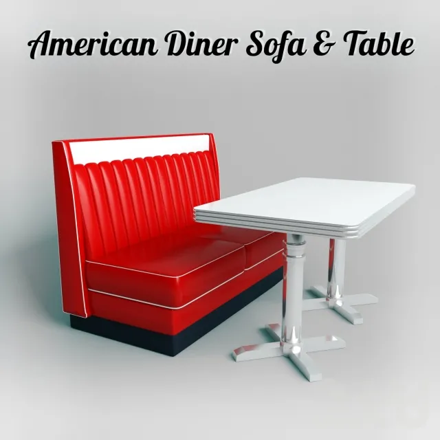 Диван и столик – American Diner – 231439