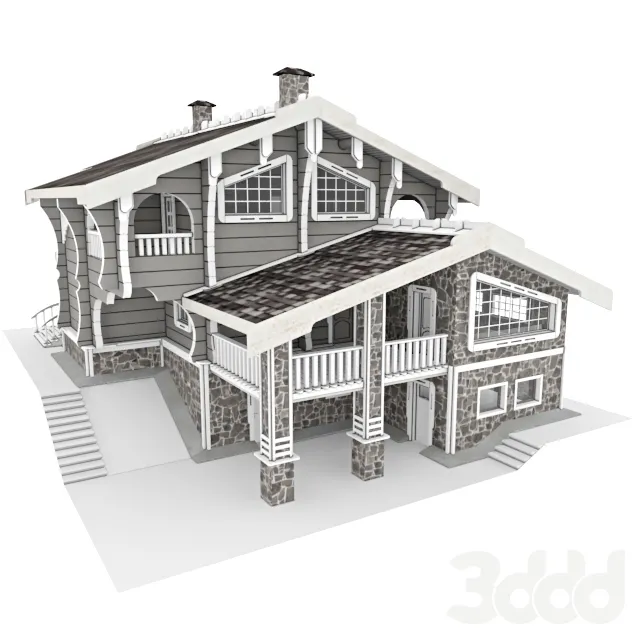 Жилой дом из бревна-лафета 3 – 231689