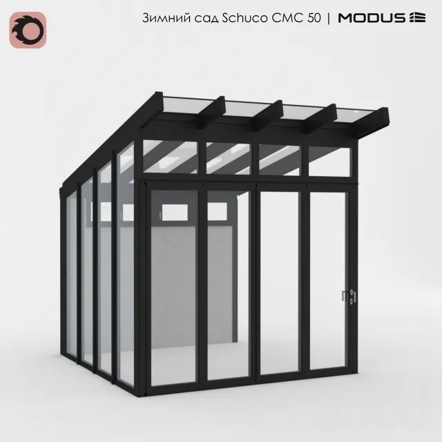Зимний сад CMC 50 MODUS со стеклянным навесом – 231985