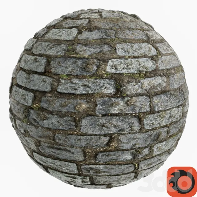 Каменная брусчатка (фотограмметрия) – 232109