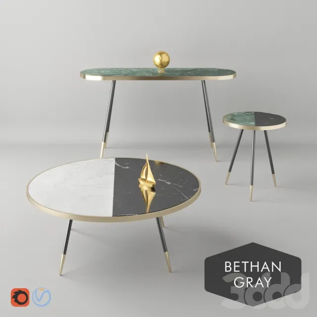 Коллекция столов Bethan gray Band coffee table – 232975