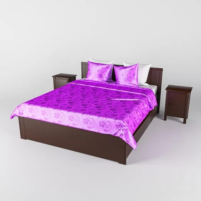 Кровать с тумбочками IKEA BRUSALI – 234147