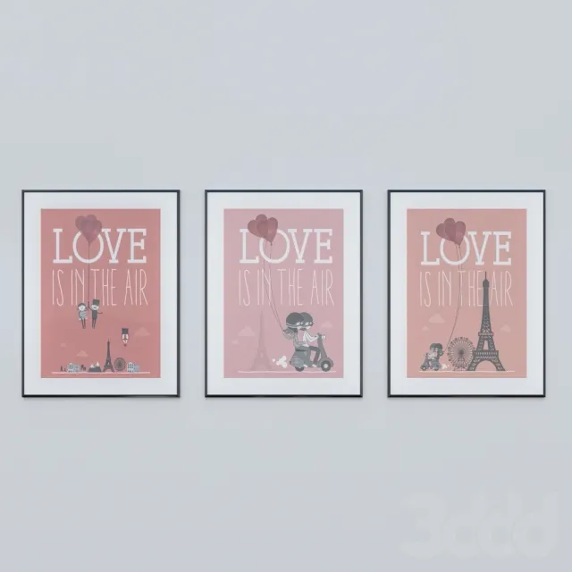 Набор постеров Love – 235829