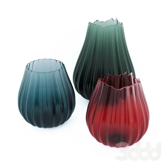 Набор стеклянных ваз – 235867