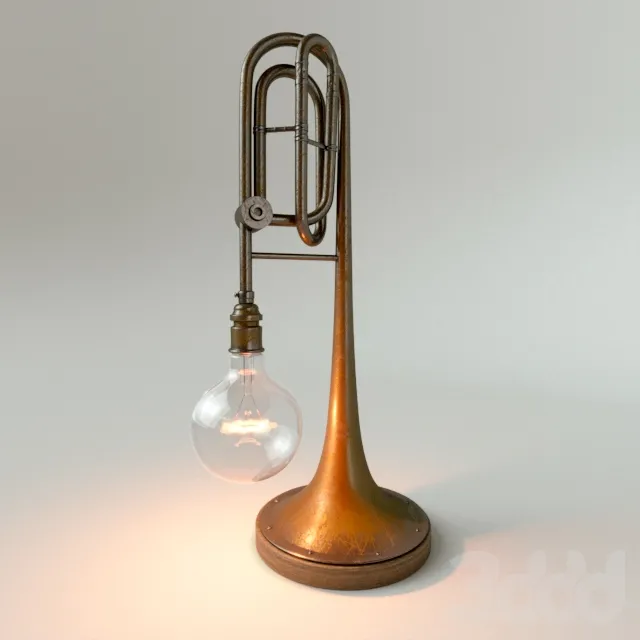 Настольная лампа из музыкальной трубы – 236149