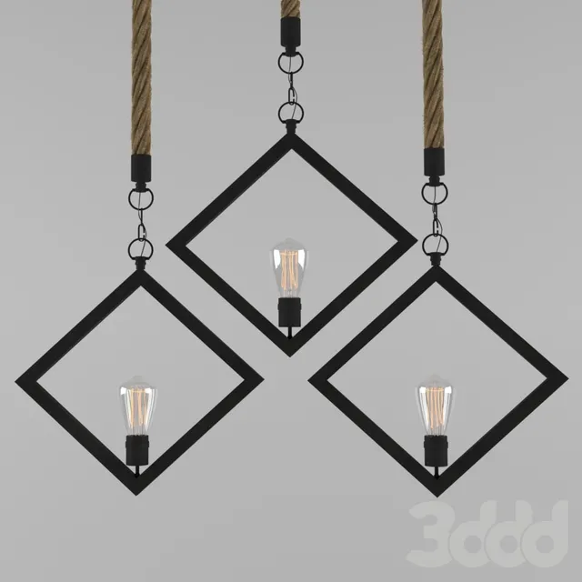 Подвесной светильник Romb Loft Rope – 236943