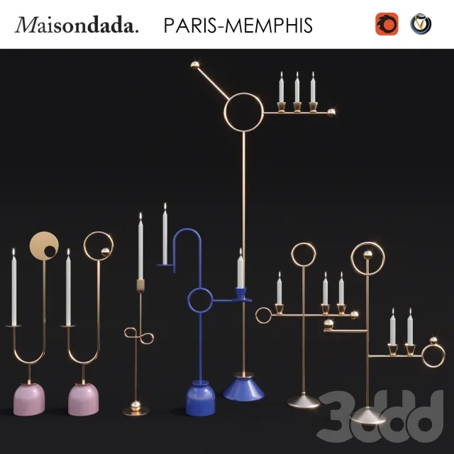 Подсвечники Paris-Memphis – 237041