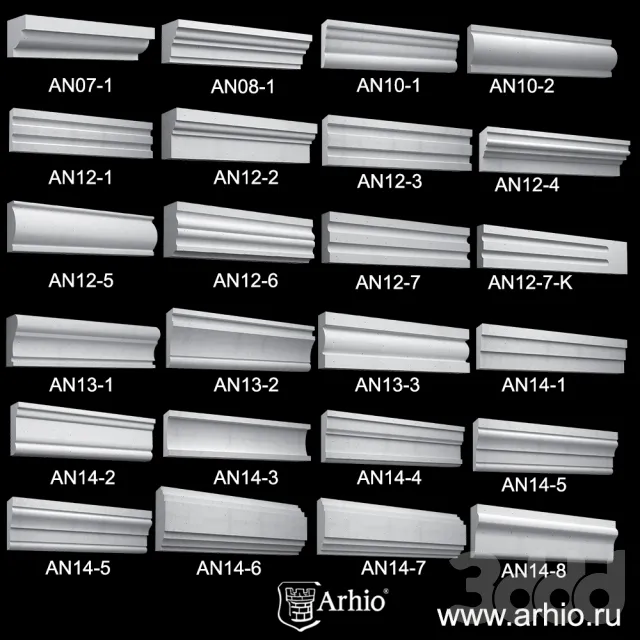 Сборник наличников Arhio® (AN07-AN14) – 237853