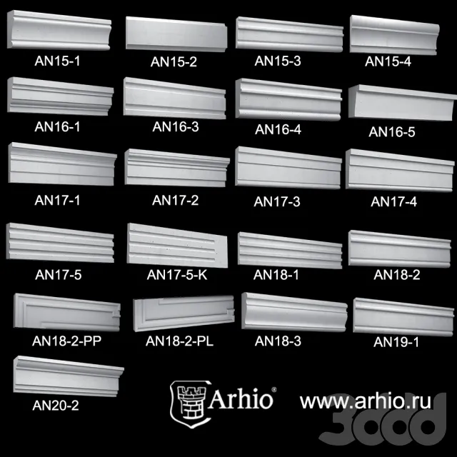 Сборник наличников Arhio® (AN15-AN20) – 237855