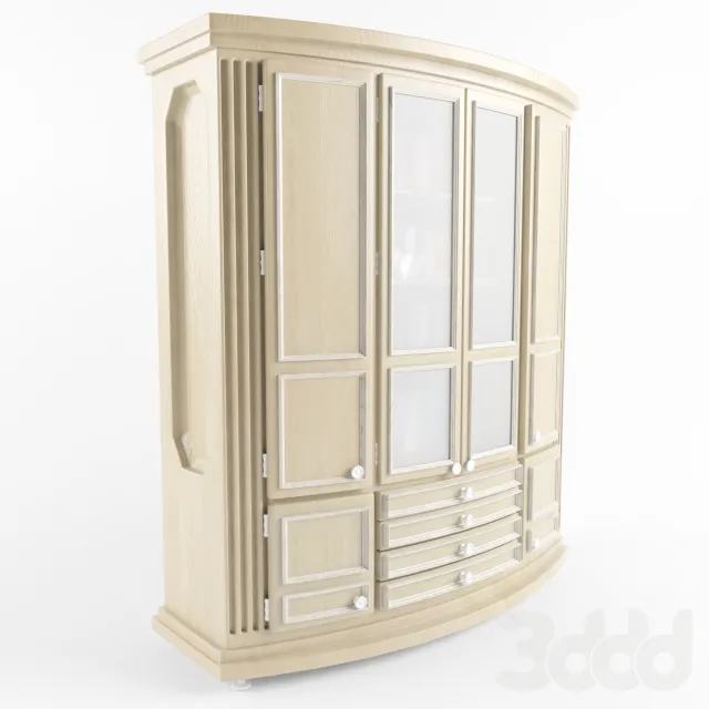 светлый деревянный книжный шкаф – 238005