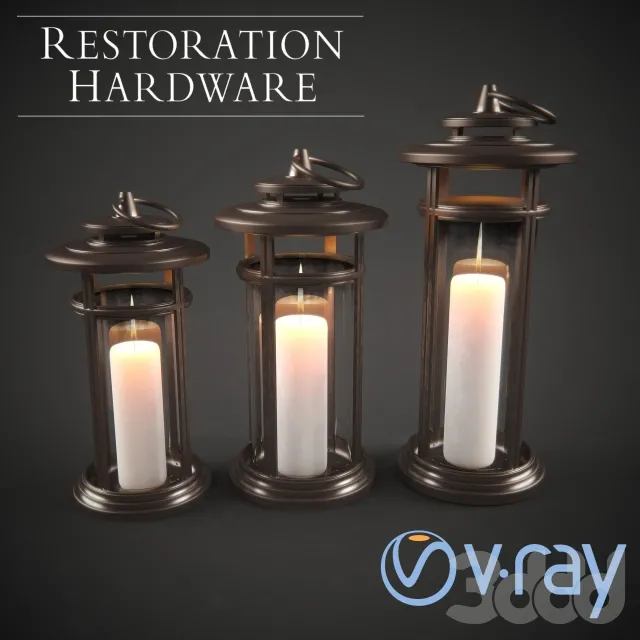 Свечной фонарь Restoration Hardware – 238037
