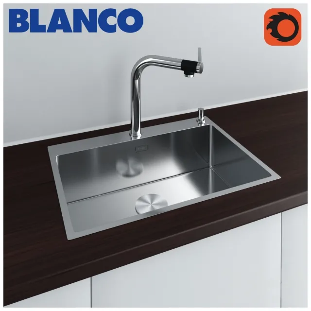 Серия моек Blanco Andano с рекомендованным смесителем Blanco Vonda – 238075