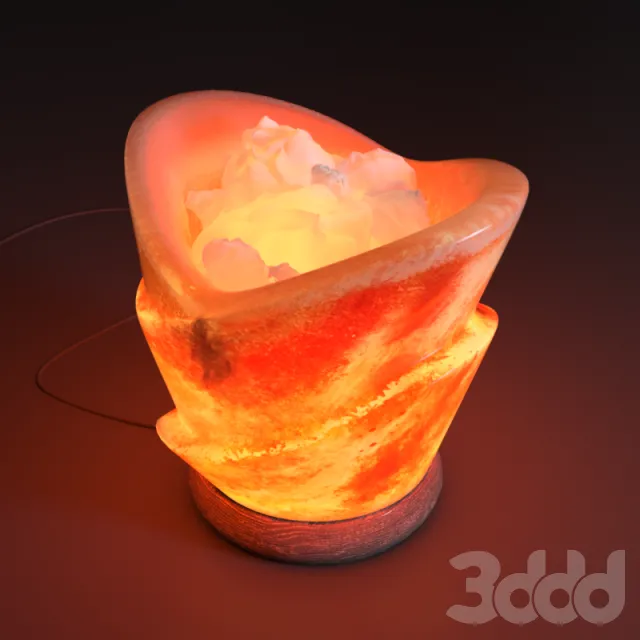 Солевая лампа Вазон с кристаллами – 238303