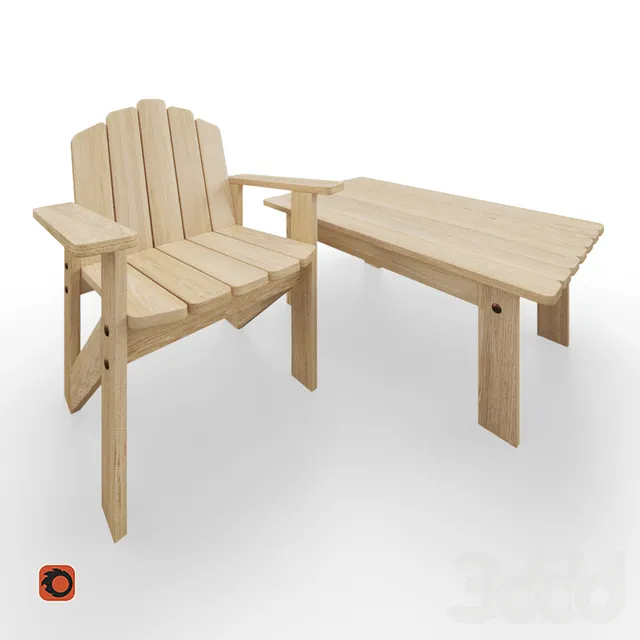 Стол и стул Дача – 238765
