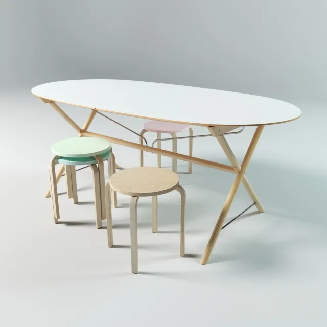 Стол и стулья IKEA – 238779