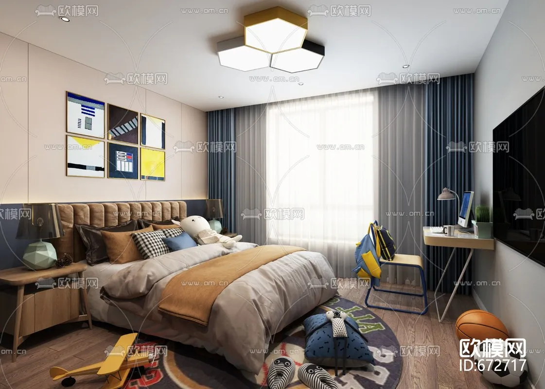 CHILDROOM – 3D SCENES – VRAY – 372