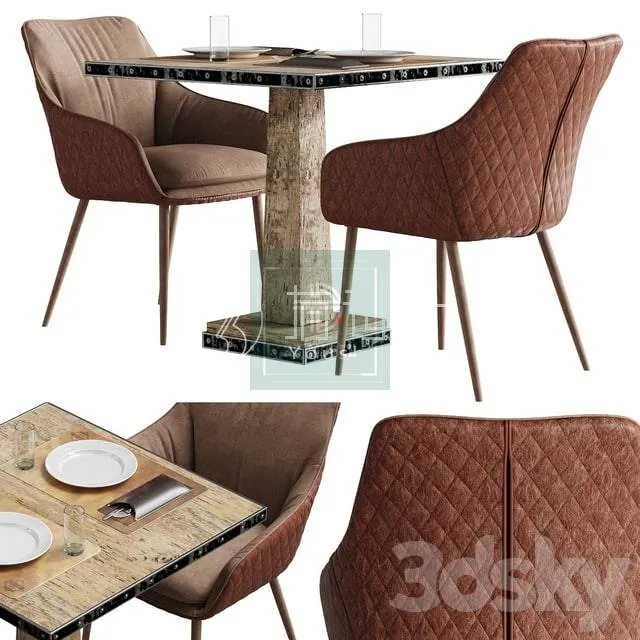 DINING TABLE SETS – 3D MODELS – 100 – PRO