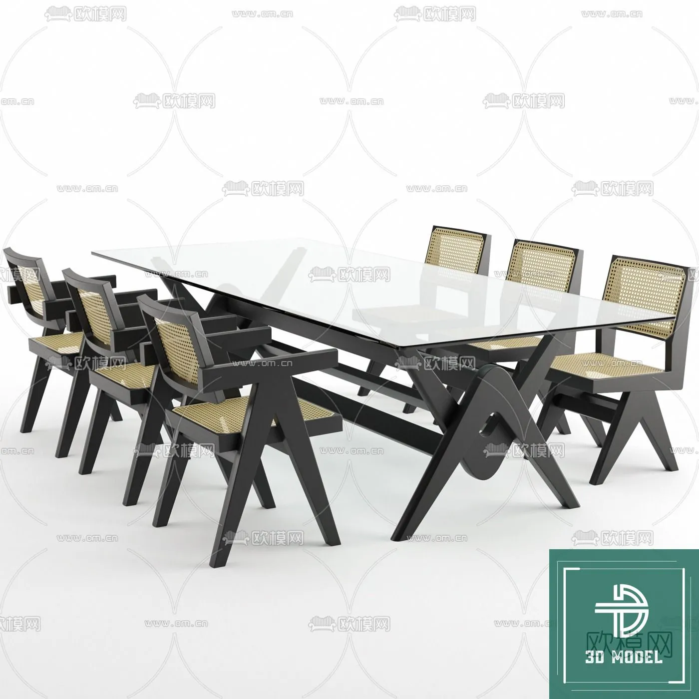 DINING TABLE SETS – 3D MODELS – 208 – PRO