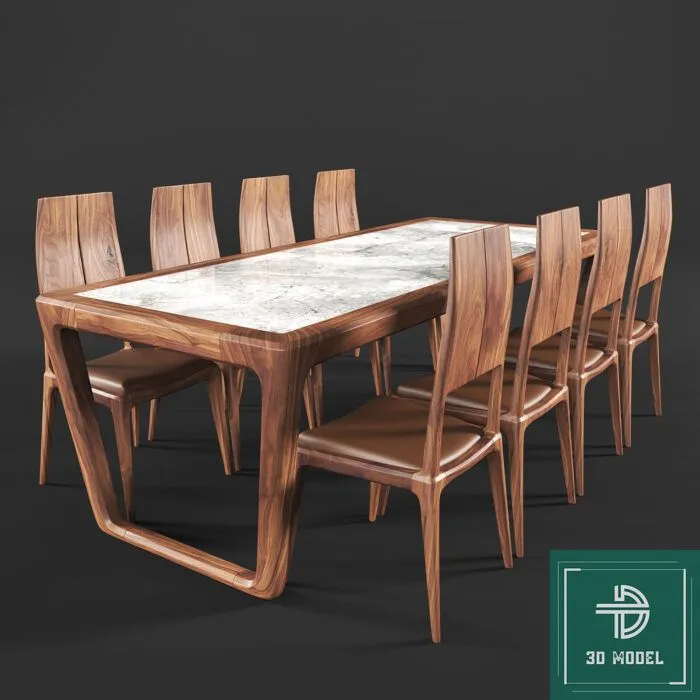 DINING TABLE SETS – 3D MODELS – 288 – PRO