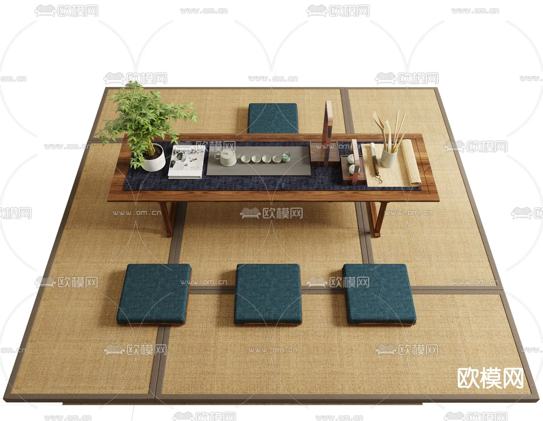 TEA TABLES 3D MODELS – 030 – PRO