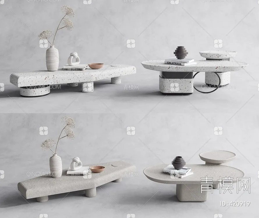 TEA TABLES 3D MODELS – 043 – PRO