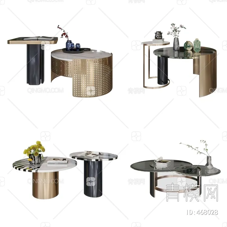 TEA TABLES 3D MODELS – 054 – PRO