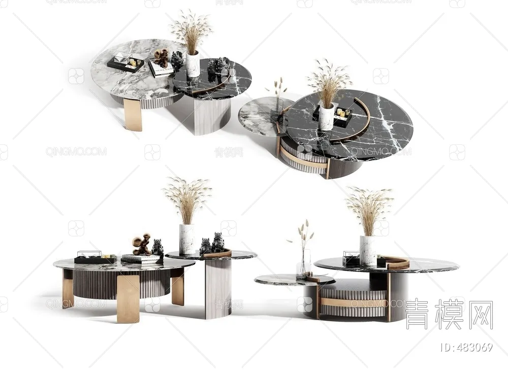 TEA TABLES 3D MODELS – 079 – PRO