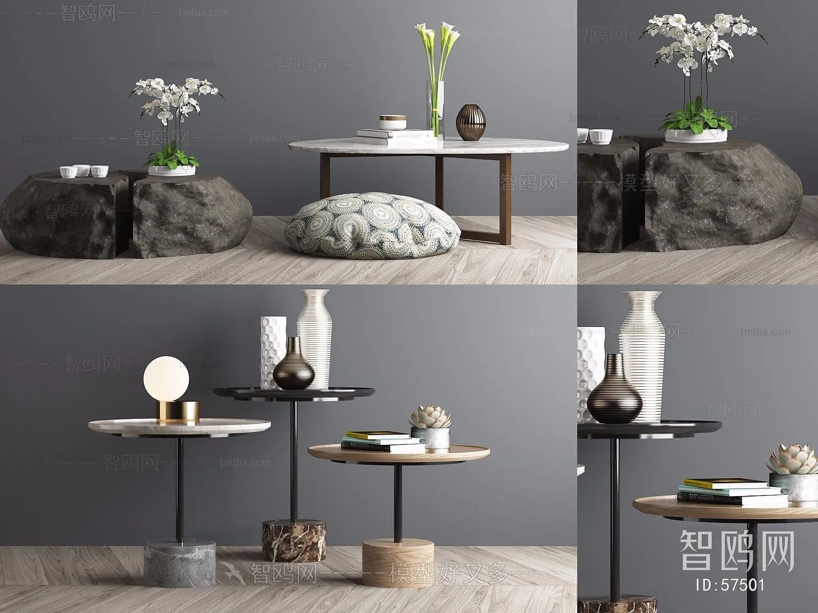 TEA TABLES 3D MODELS – 129 – PRO