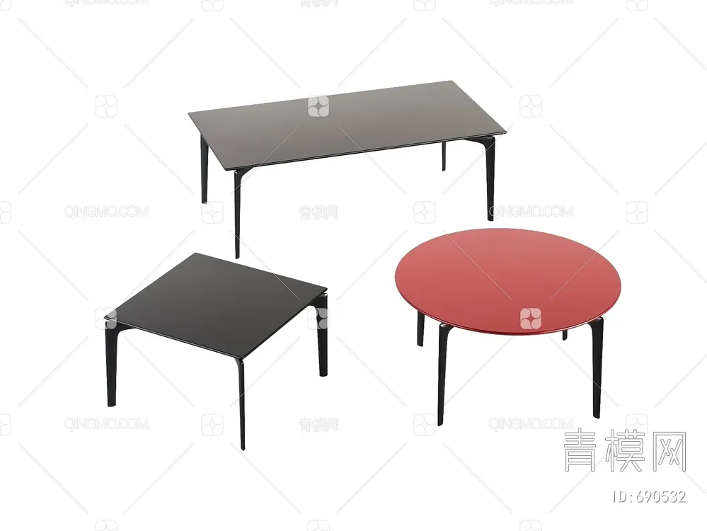 TEA TABLES 3D MODELS – 167 – PRO