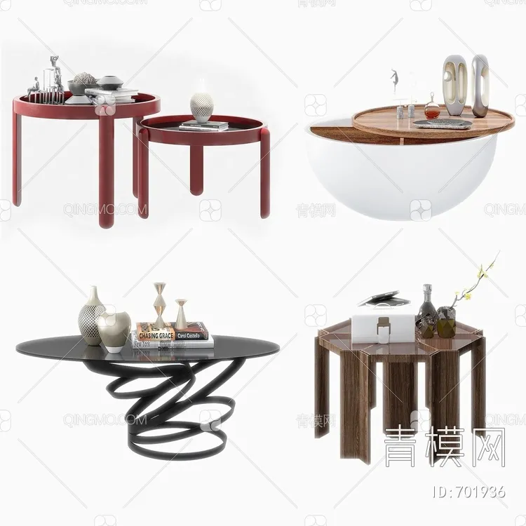 TEA TABLES 3D MODELS – 177 – PRO