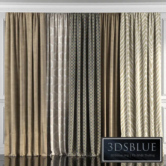 Curtains with window 45 3DS Max - thumbnail 3