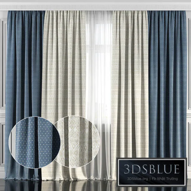 Curtains with window 134 3DS Max - thumbnail 3