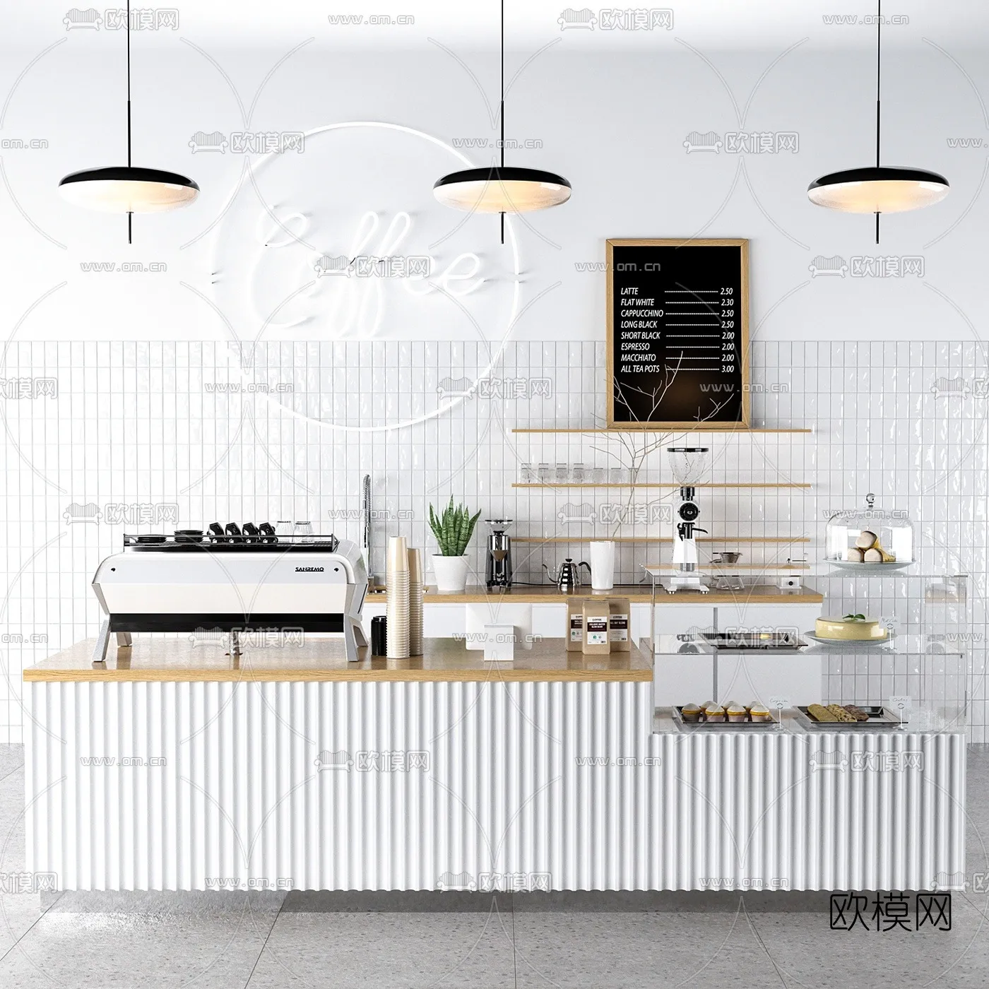 COFFEE SHOP 3D MODELS – 009 – PRO